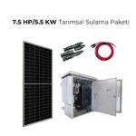 Hilal Solar Enerji 7.5 HP/5.5 KW Tarımsal Sulama Sistemi Paketi Paket+Alt Sehpa+Kurulum Dahil
